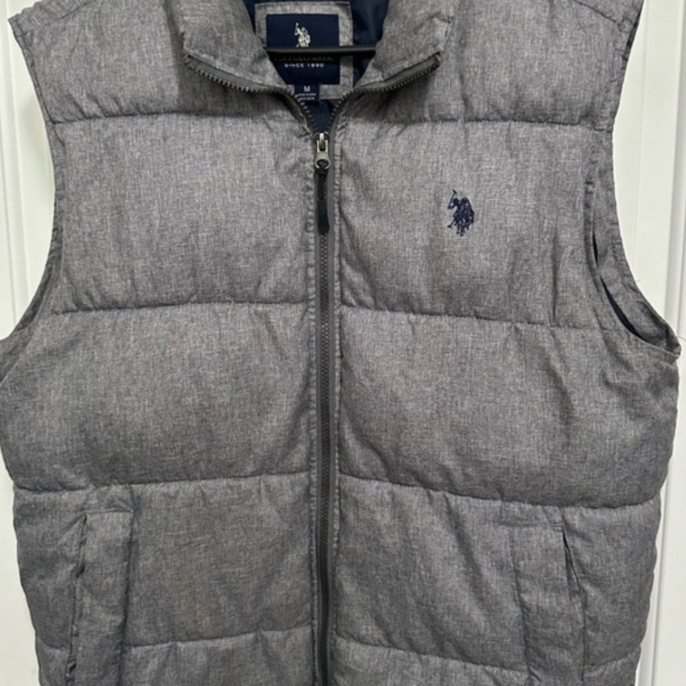 Polo Charcoal Puffer Vest